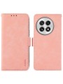 Калъф от еко кожа тип портмоне с RFID блокиране за OnePlus 13 - розов