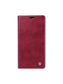 Калъф от еко кожа тип портмоне за OnePlus 13 - червен