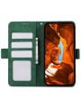 Калъф от еко кожа тип портмоне с RFID блокиране за OnePlus 13 - зелен