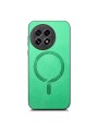 Предпазен гръб от еко кожа съвместим с MagSafe за OnePlus 13R - зелен