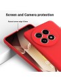 Предпазен удароустойчив силиконов гръб с каишка за OnePlus 13R - червен