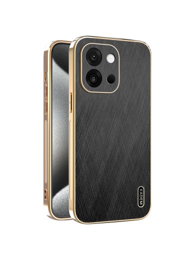 Предпазен удароустойчив гръб с галванизирана рамка за OnePlus 13s - черен Предпазен удароустойчив гръб с галванизирана рамка за OnePlus 13s - черен