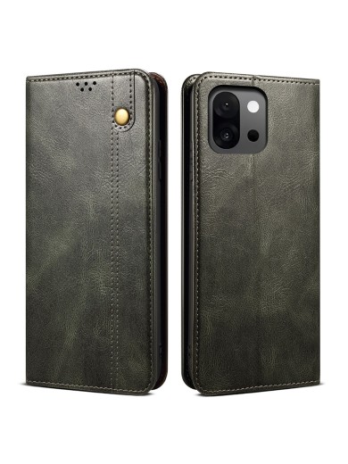 Калъф от еко кожа тип портмоне за OnePlus 13T - черен