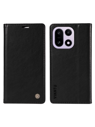 Калъф от еко кожа тип портмоне за OnePlus 15 - черен Калъф от еко кожа тип портмоне за OnePlus 15 - черен