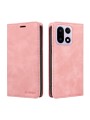 Калъф от еко кожа тип портмоне с RFID  блокираща технология за OnePlus 15 - розов