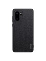 Удароустойчив гръб от еко кожа с дървесна текстура за OnePlus 15R - черен