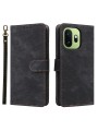 Калъф от еко кожа тип портмоне с RFID блокиране за OnePlus 15T - черен