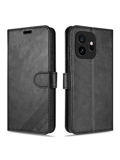 Калъф от еко кожа тип портмоне за OnePlus 15T - черен Калъф от еко кожа тип портмоне за OnePlus 15T - черен