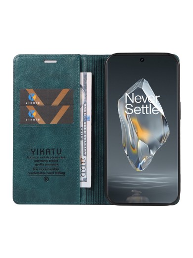 Калъф от еко кожа тип портмоне за OnePlus Ace 3 - син