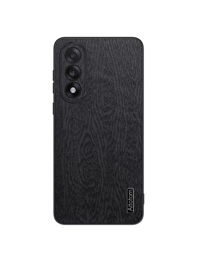 Удароустойчив гръб от еко кожа с дървесна текстура за OnePlus Ace 5 Ultra - черен