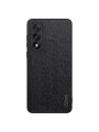Удароустойчив гръб от еко кожа с дървесна текстура за OnePlus Ace 5 Ultra - черен