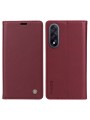 Калъф за телефон от еко кожа тип портмоне за OnePlus Ace 5 Ultra - червен