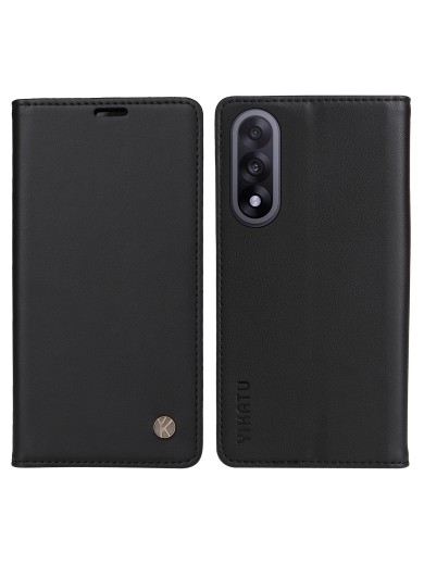 Калъф за телефон от еко кожа тип портмоне за OnePlus Ace 5 Ultra - черен