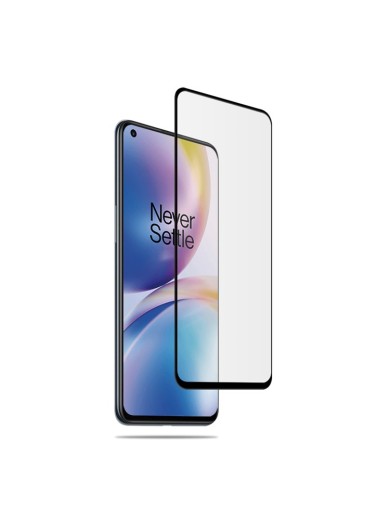 Устойчив на надраскване протектор от закалено стъкло за OnePlus Nord 2T - черен ръб