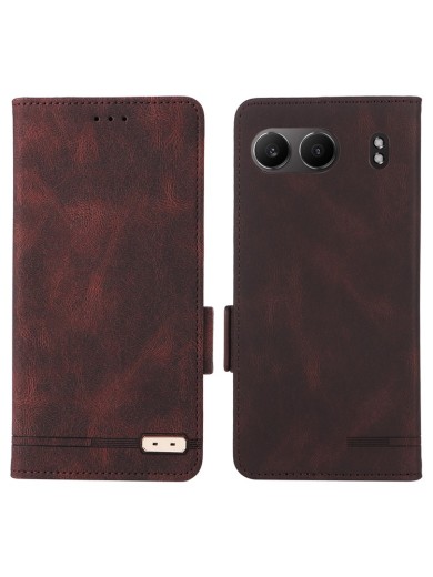 Предпазен калъф от еко кожа за OnePlus Nord 4 - кафяв Предпазен калъф от еко кожа за OnePlus Nord 4 - кафяв