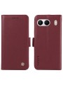 Калъф от еко кожа тип портмоне за OnePlus Nord 4 - червен