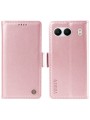Калъф от еко кожа тип портмоне за OnePlus Nord 4 - розов