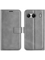 Калъф от еко кожа за телефон тип портмоне за OnePlus Nord 4 - сив