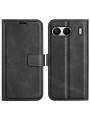 Калъф от еко кожа за телефон тип портмоне за OnePlus Nord 4 - черен