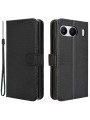 Калъф от еко кожа тип портмоне с диамантена текстура за OnePlus Nord 4 - черен