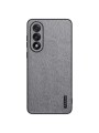 Удароустойчив гръб от еко кожа с дървесна текстура за OnePlus Nord 5 - сив