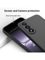 Предпазен устойчив на надраскване силиконов гръб с каишка за OnePlus Nord 5 - черен