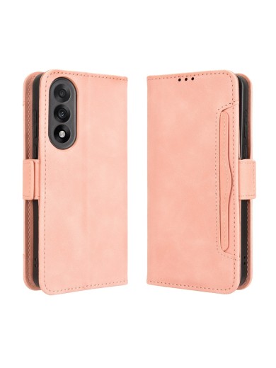 Калъф от еко кожа тип портмоне за OnePlus Nord 5 - розов