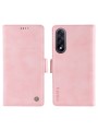 Калъф от еко кожа тип портмоне за OnePlus Nord 5 - розов