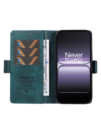 Калъф от еко кожа тип портмоне за OnePlus Nord 5 - син