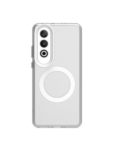Предпазен гръб съвместим с MagSafe за OnePlus Nord CE4 - бял