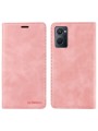 Калъф от еко кожа тип портмоне с RFID  блокираща технология за Oppo A36 - розов