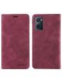 Калъф от еко кожа тип портмоне с RFID  блокираща технология за Oppo A36 - червен