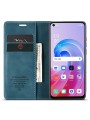 Калъф от еко кожа тип портмоне за Oppo A36 - син