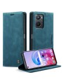 Калъф от еко кожа тип портмоне за Oppo A36 - син