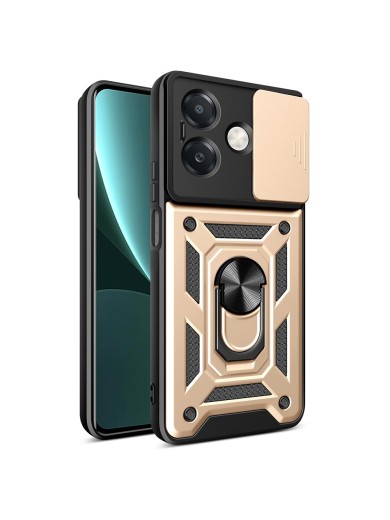 Удароустойчив предпазен гръб за Oppo A3x - златист