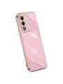 Предпазен удароустойчив гръб с галванизирана рамка за Oppo A5 4G - лилав