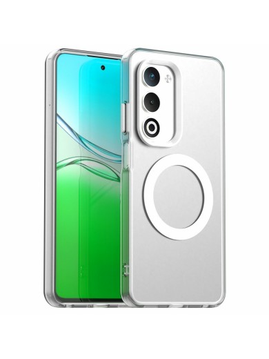 Предпазен гръб съвместим с MagSafe за Oppo A5 - бял Предпазен гръб съвместим с MagSafe за Oppo A5 - бял