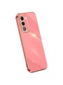 Предпазен удароустойчив гръб с галванизирана рамка за Oppo A5 - червен