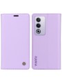 Калъф за телефон от еко кожа тип портмоне за Oppo A5 - лилав