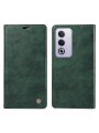 Калъф от еко кожа тип портмоне за Oppo A5 - зелен
