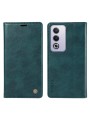 Калъф от еко кожа тип портмоне за Oppo A5 - син