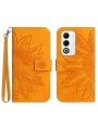 Калъф от еко кожа тип портмоне за Oppo A5 - жълт