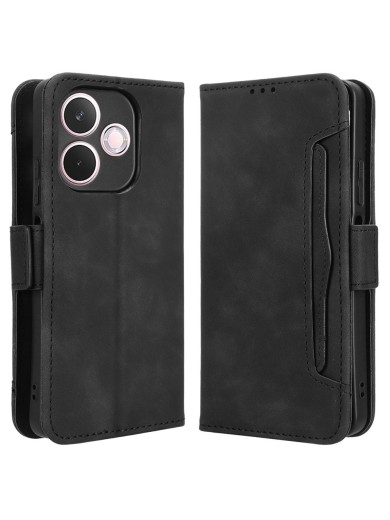 Калъф от еко кожа тип портмоне за Oppo A5 Pro 4G - черен
