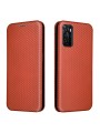 Калъф от еко кожа тип портмоне за Oppo A55s - оранжев