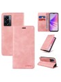 Калъф от еко кожа тип портмоне за Oppo A56s - розов