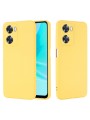 Предпазен удароустойчив силиконов гръб с каишка за Oppo A57 4G - жълт