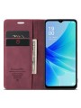 Калъф от еко кожа тип портмоне за Oppo A57 4G - червен