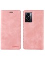 Калъф от еко кожа тип портмоне за Oppo A57s - розов