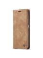 Калъф от еко кожа тип портмоне за Oppo A57s - кафяв