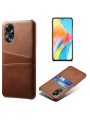 Предпазен гръб за Oppo A58 4G - кафяв